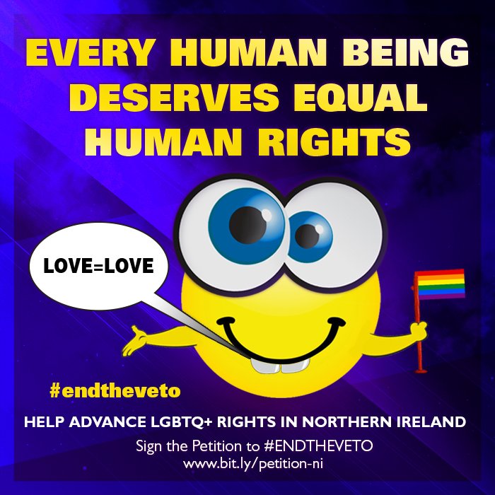multimetaversal's tweet photo. Every human being deserves equal. Please sign for equal marriage in Northern Ireland https://t.co/pwAz9q9Sz9  #LGBTQ https://t.co/maVYXiLFlh