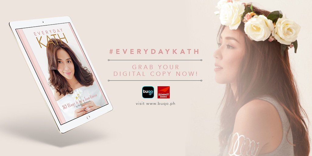 Buqo's tweet photo. DL @buqo app at https://t.co/IohUrT9BdX or https://t.co/xtyTfDyHOr &amp; Grab your digital copy of #EverydayKath today! https://t.co/8By3GAwkWM