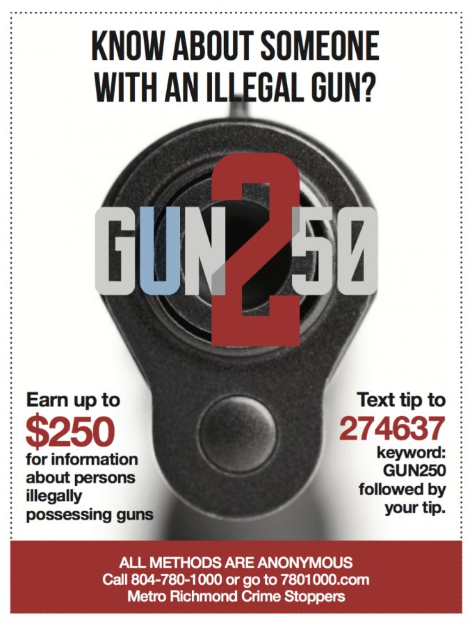 Well, that's one way to get illegal guns off the streets - Richmond PD's rewards program. bit.ly/1St0gj8