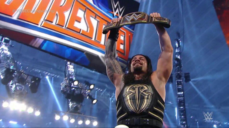 AssessAndAttack's tweet image. I walked into WrestleMania as the challenger, I&apos;m walking out as the three time WWE World Heavyweight Champion.