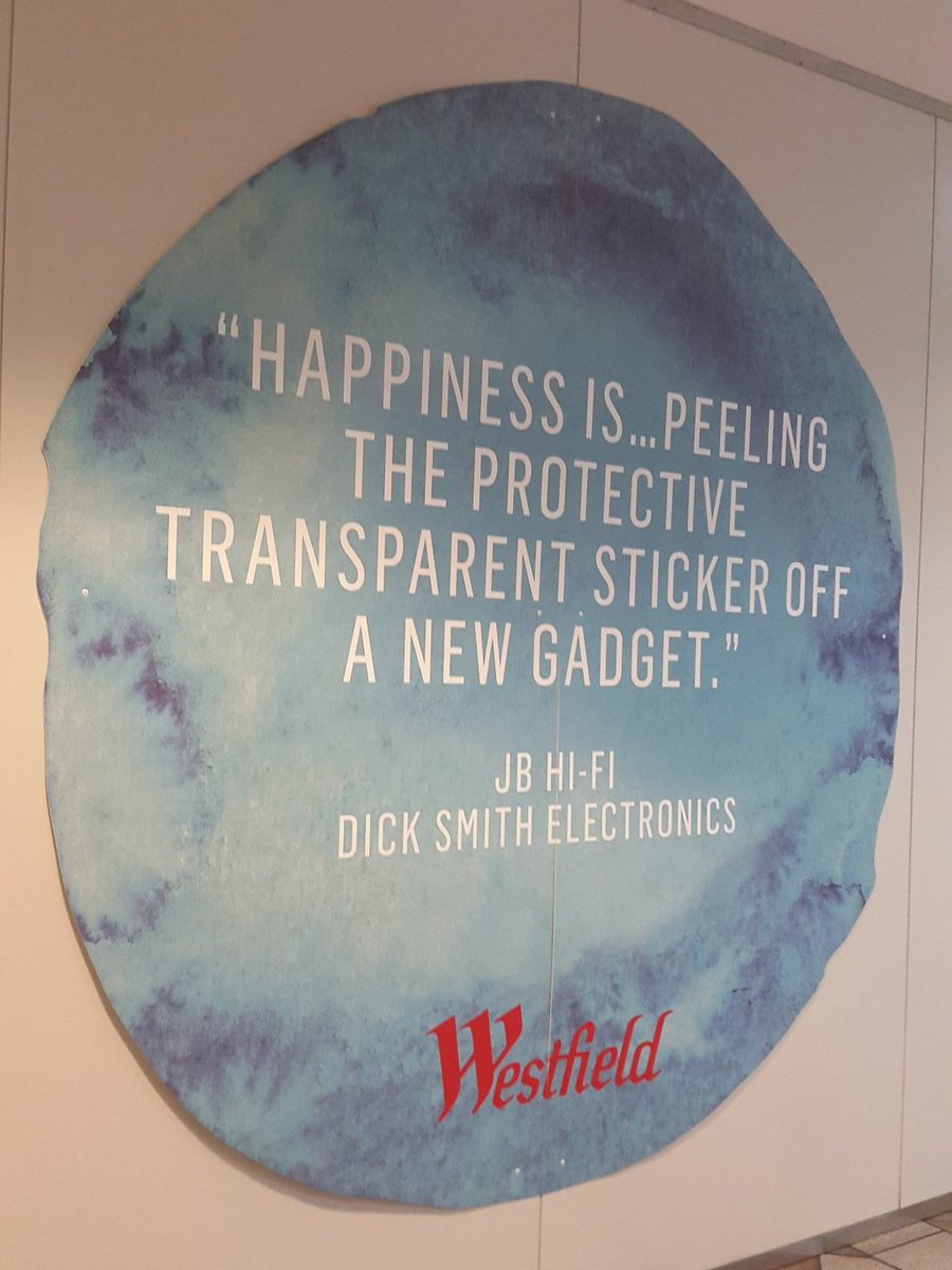 hdbicker's tweet photo. Really @WestfieldAU ??? Wrong values all around westfield shopping centres https://t.co/whvfC85hGL