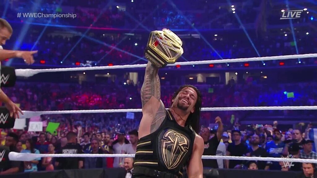 AdamBrocjeffCO's tweet photo. Yes Roman Reigns A win title #romanreigns #romanreigns #newchampion #wwe #icaniwill #believethat  #WrestleMania https://t.co/gz8VaLQKe7