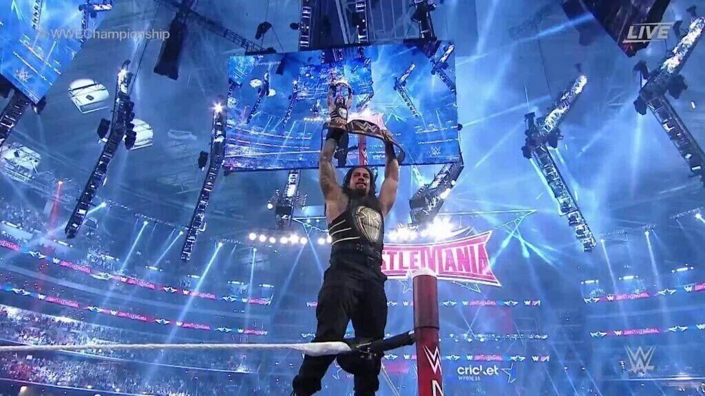 OtroFanWWE's tweet photo. #WrestleMania ROMAN REIGNS NEW WWHC, RYDER NEW IC, CENA Y THE ROCK, 23-1 Y MUCHOS GRANDES MOMENTOS MÁS https://t.co/Esy5ZW2mH6