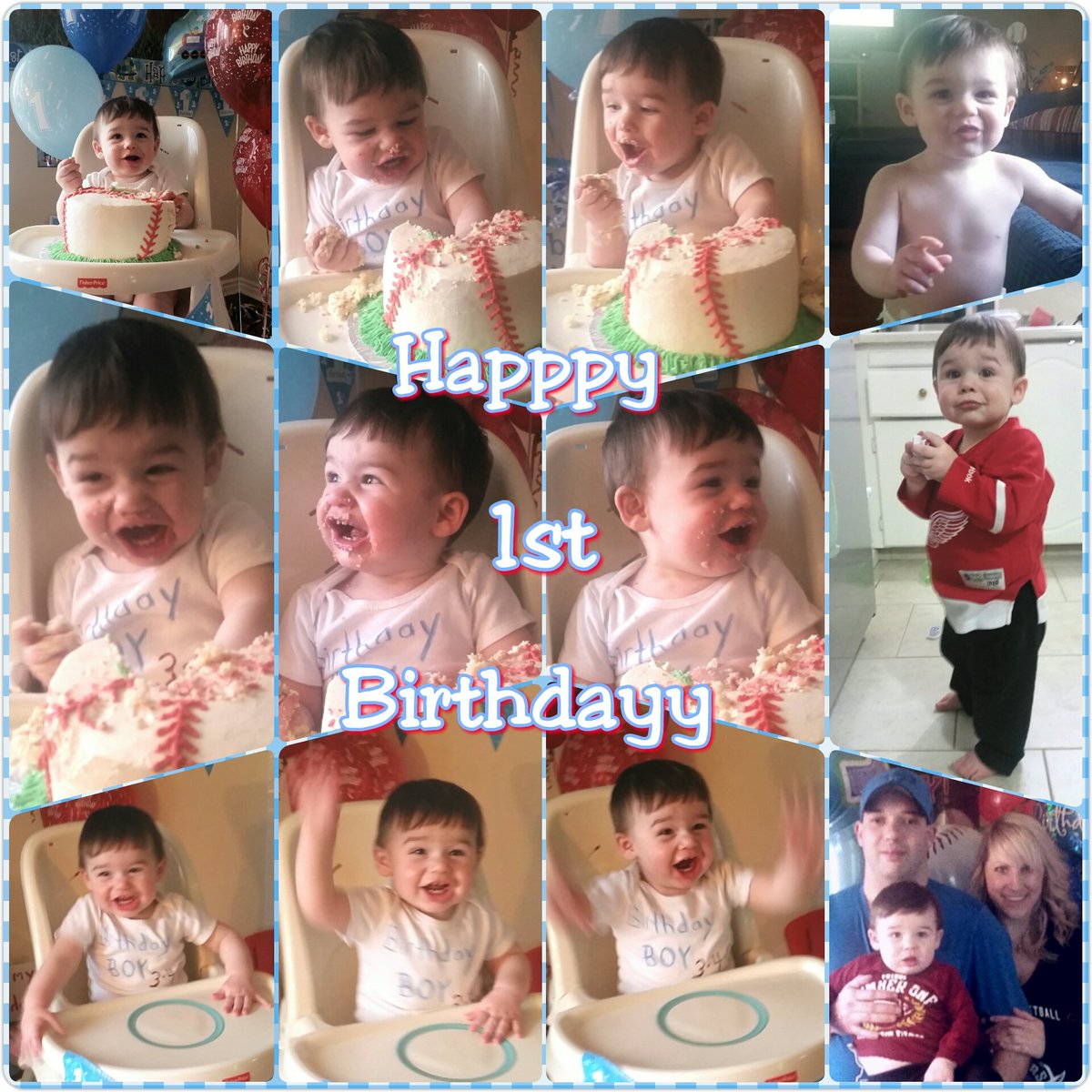 MrsMegB44's tweet photo. Happpy 1st Birthdayy to our sweet adorable silly happy baby🎈💙 !! #bestyearofmylife #lovemyboyforever #beyondblessed https://t.co/rJfA1AxMna