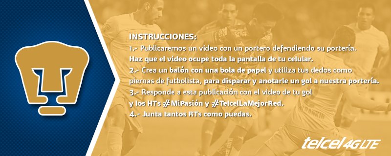 Telcel's tweet photo. Participa por boletos para @PumasMX vs @clubleonfc, con #TelcelLaMejorRed y #MiPasión Bases: https://t.co/C0xwH3VemN https://t.co/bu4tKbeuNQ