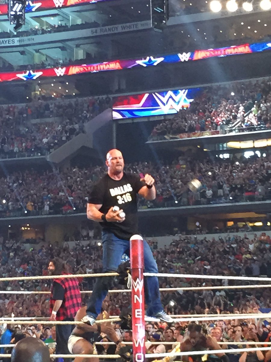 STONE COLD! WrestleMania SportsCenter Scoopnest