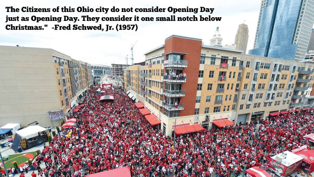 Reds's tweet photo. RT if you believe the others are the warm-up acts. #OpeningDay https://t.co/6odC4rNtAe