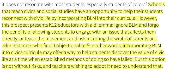 JessicaPanics's tweet photo. I think BLM is an extremely important dialogue to have in the classroom, regardless of the risks. #LIScbe https://t.co/0a7W9oKXX7