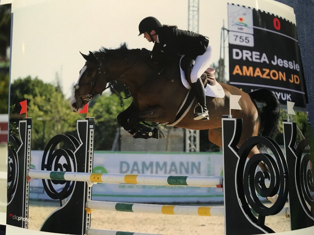 My amazing 5 year old at his first international show wearing <a href="/OgilvyEq/">Ogilvy Equestrian</a> #showoff