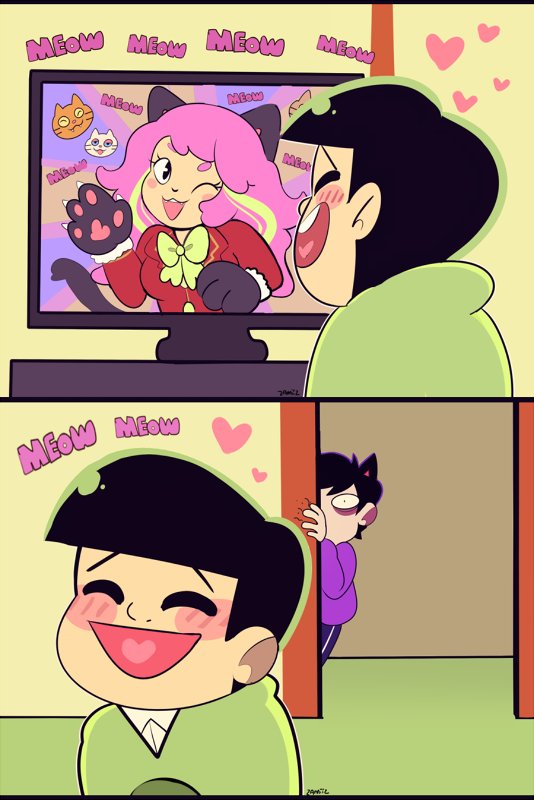 Zamiiiz's tweet photo. just go out there and sit and watch it with him yah weirdo #osomatsusan #osomatsu https://t.co/oNC4l4YQhd