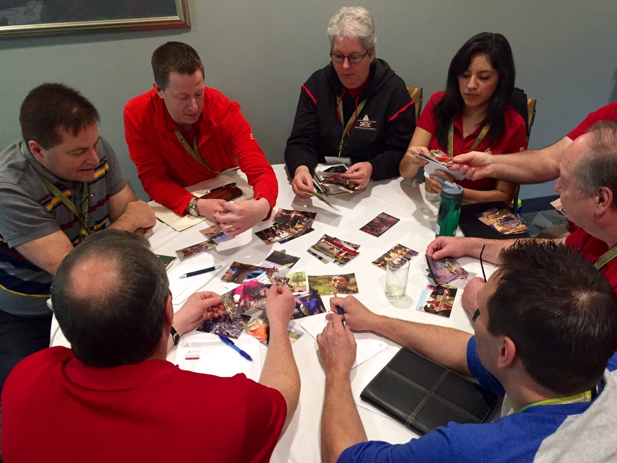 marcsworld1's tweet photo. Teams working on owning the @scoutscanada brand promise #SCNST16 https://t.co/3OtEAgKIzn