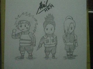 Gambaran Anime Naruto Dari Pensil