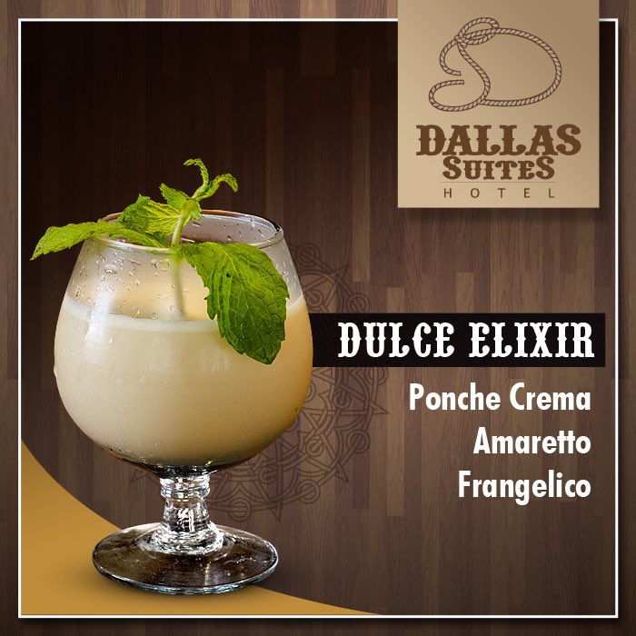 DallasSuitesHot's tweet photo. Nada como un #DulceElixir para despedir esta semana... Pídelo al #RoomService marcando el #2. #DallasCocteles https://t.co/DuVbPCOPPO