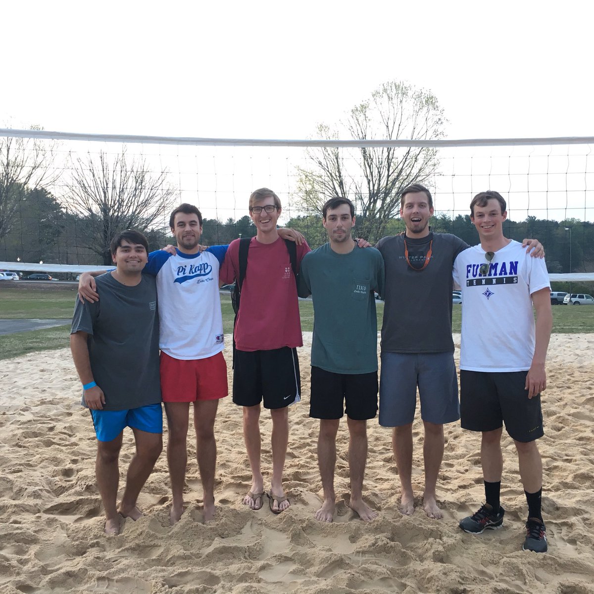 Congratulations to our brothers who won the @chiomega_FU Sand Slam last Wednesday. Thanks for a great time!