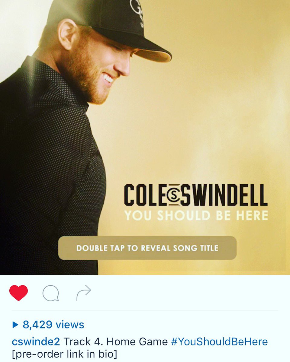 brandonlay's tweet photo. Pumped to have a song on @coleswindell new album...thanks to @aaroneshuis and @heathermorgan #homegame https://t.co/bEGaDCSnYb