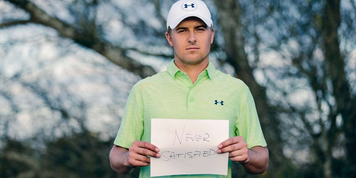 JordanSpieth's tweet image. There's always more work to be done. This is my rule. How do you #RuleYourself? @UnderArmour