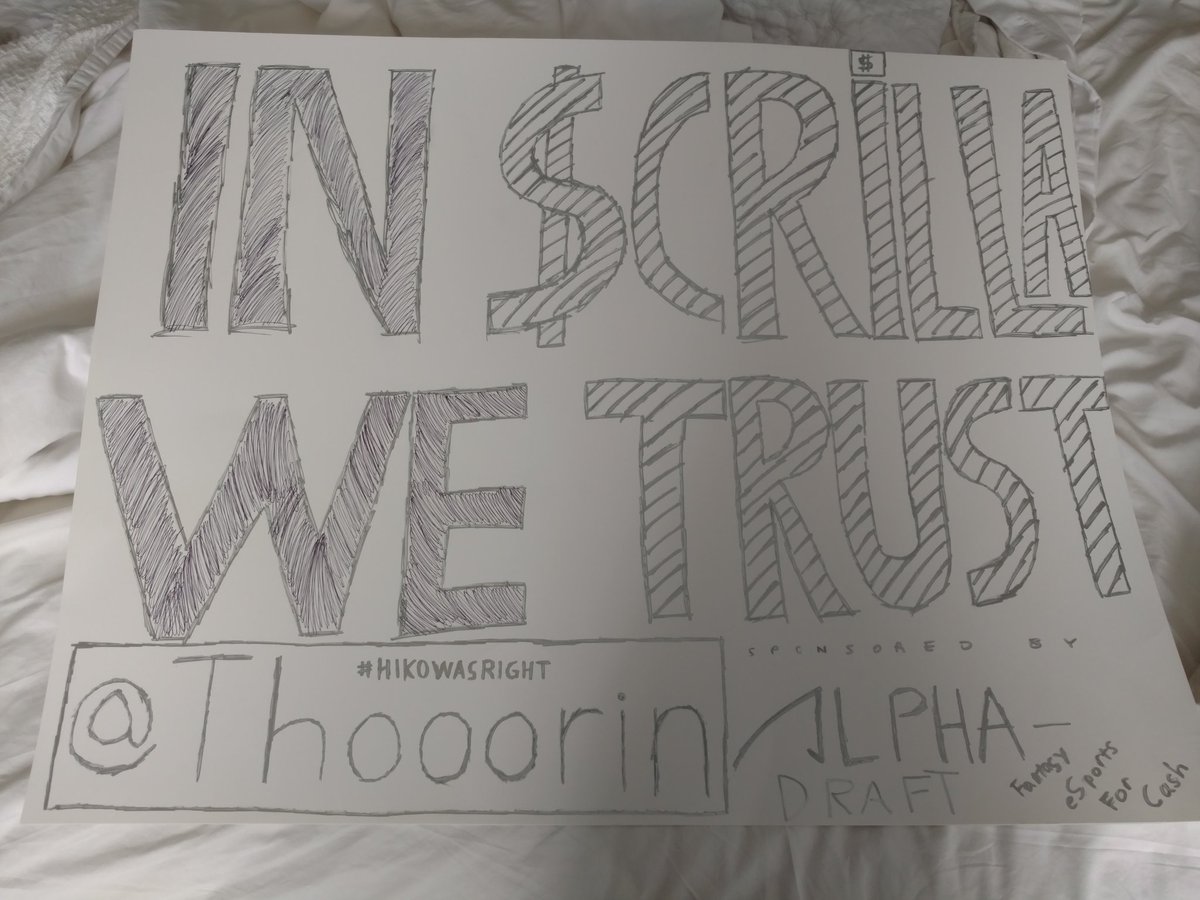 alex94kumar's tweet image. @Thooorin my friend probably had the best sign at #MLGColumbus, repping the #scrilla and #AlphaDraft tho