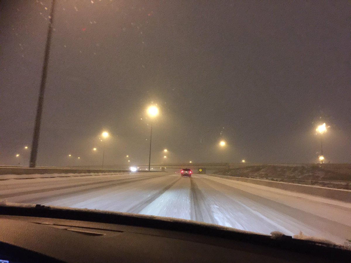ProSelectionInc's tweet photo. April 3rd and we have snow in #Toronto 😫driving home after the #TCFCan #charitydinner #SnowInApril https://t.co/YtEyFrn6mc