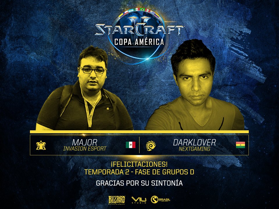 BlizzLatAm's tweet image. ¡Felicitaciones a los clasificados! #SC2CopaAmerica