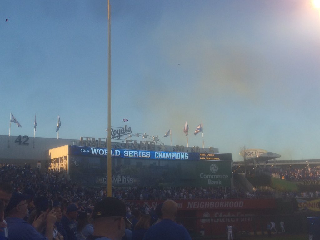 jaylaw22's tweet photo. There it is. #Royals #FlagIsUp #OpeningNight #RoyalsSocial https://t.co/GvjjqKP3cR
