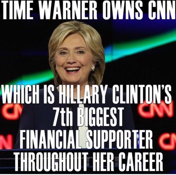 4RealProgress's tweet photo. #OccupyCNN 

#NeverWithHillary 

#Bernie2016 #ForThePeople https://t.co/PHkJ9mQ633