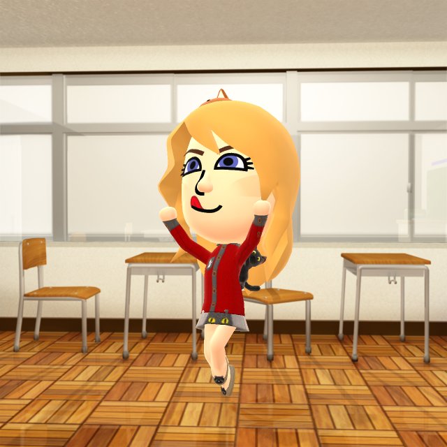 Sir_MPineapple's tweet photo. @agirlnamedwendi I got your mii some new clothes. #CatOnBack https://t.co/hEGas1Kdo7