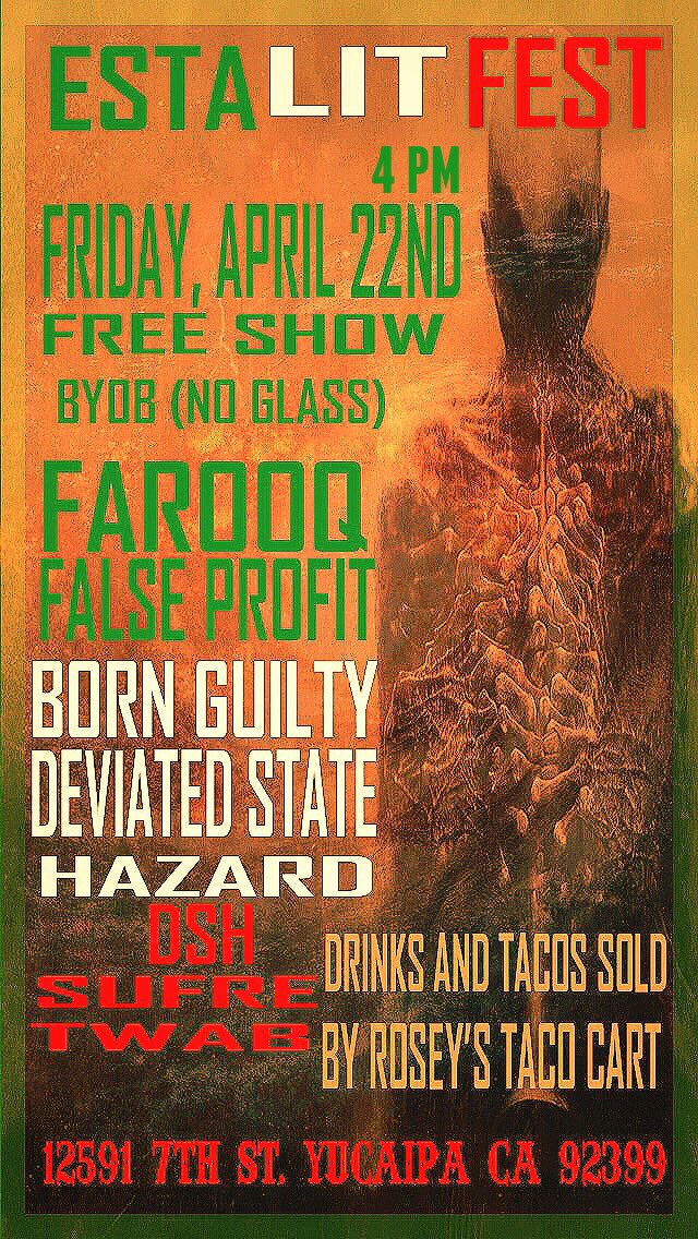 HazardHC's tweet photo. 4 shows coming up this month! Get rowdy! 4/15 Riverside, CA 
4/16 Tijuana, Mexico
4/22-23 Yucaipa, CA. House shows! https://t.co/nr3VMZQsU3