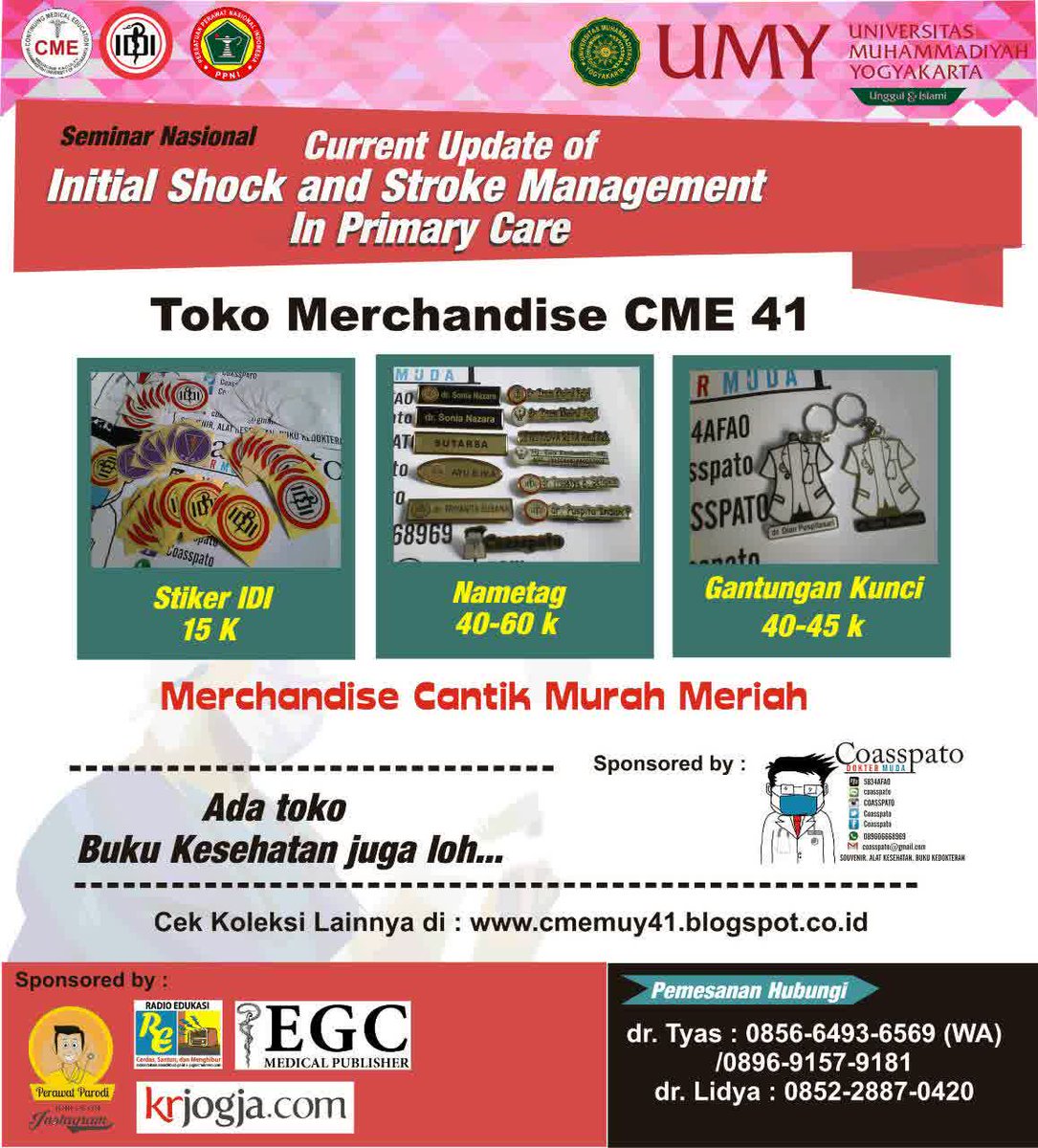 Selain buku, kita menyediakan merchandise juga lho.. dg harga terjangkau pastinya <a href="/UMYogya/">UMY</a> <a href="/KRjogjadotcom/">Kedaulatan Rakyat</a>