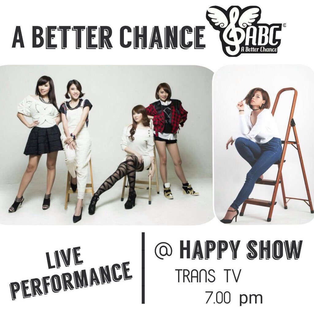 CherlyderTweets's tweet photo. Malam ini @Cherly7uno @ABC_Yoshimoto ada di Happy Show Trans TV pkl 19.00 WIB. Nonton yaaa! #ABCdiHappyShow https://t.co/ZkRCqQCfAo