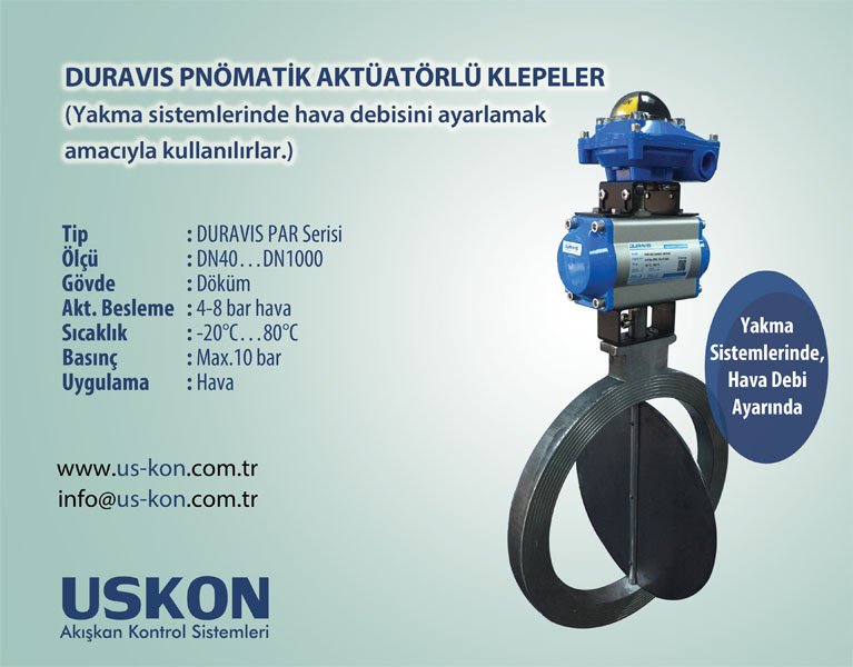 uskon_aks's tweet photo. DURAVIS Pnömatik Aktüatörlü Klepeler

#yakma #klepe #vana #otomatikklepe #bacasistemleri #gazyakma #kontrolvanası https://t.co/XvRuzWzud5