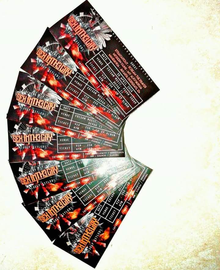 Ready Ticket for Event SEX IN THE CITY 30 April At Pasar Segar Depok 2, HTM.10k and VIP.25k + CD Ep Album . BUY NOW!