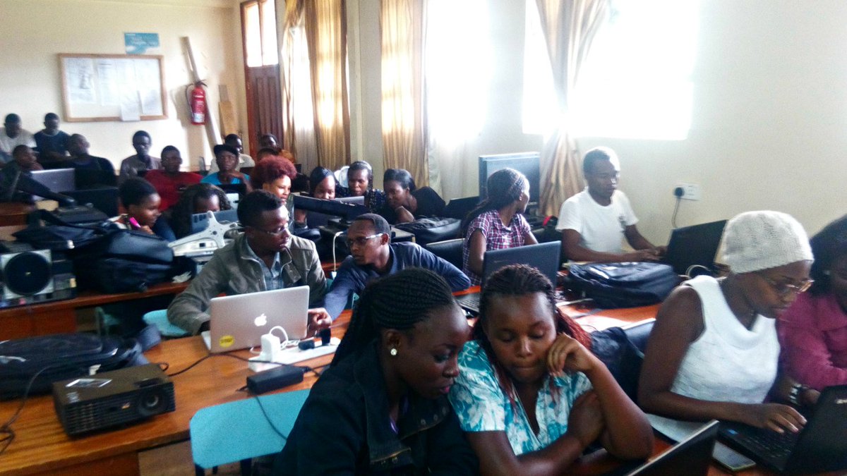 Africastalking's tweet image. Training at Masinde Muliro University, in association with #GDGMMUST @vic_mwenda @LakeHub @odedejames #smsAPIs