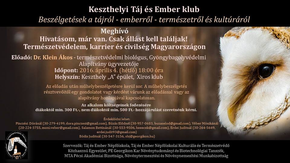 owl_foundation's tweet photo. #careersinconservationka2 Presentation about careers opportunities in  conservation in Keszthely by @owl_foundation https://t.co/7c6oLZMv5X