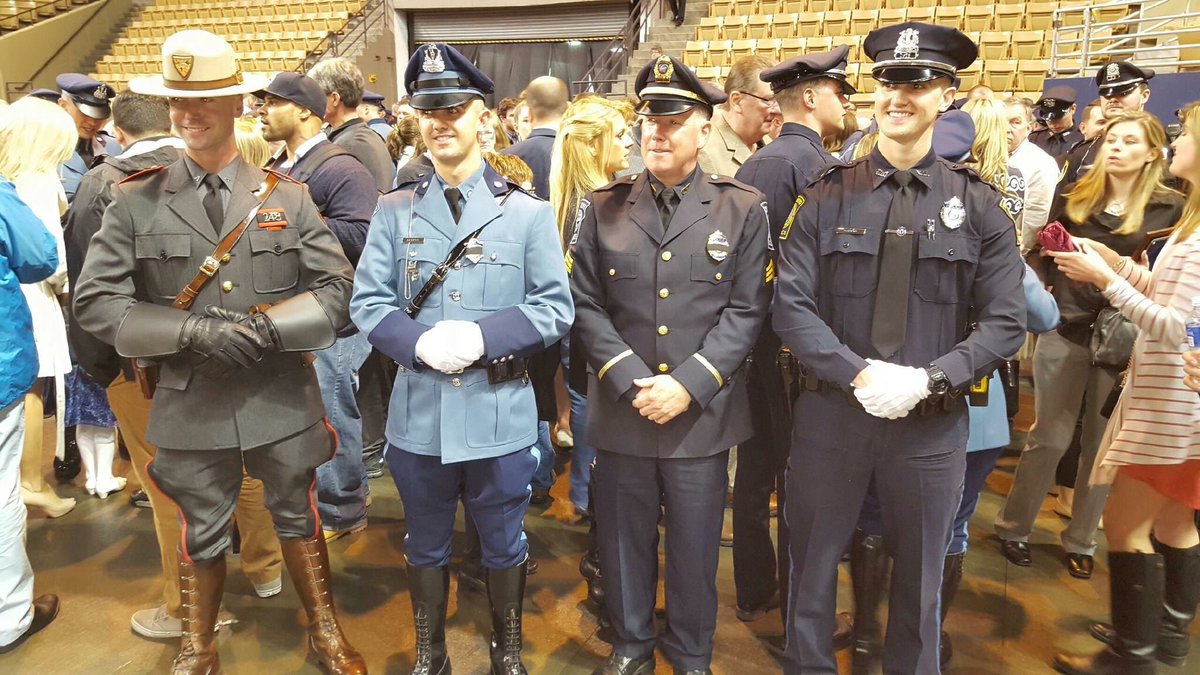 CohassetPolice's tweet photo. Congrats to one of our special officers, Mike Murphy who graduated from the #82RTT MA State Trooper class last week. https://t.co/6POzFSPGuM