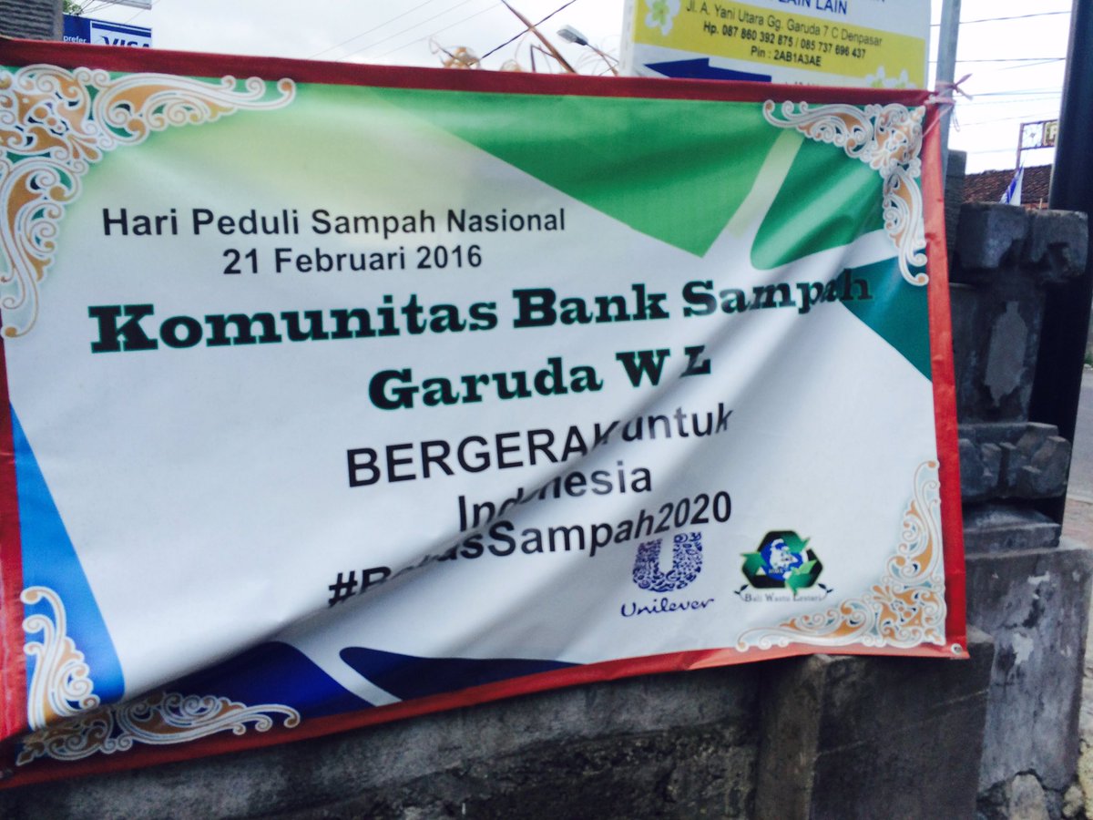 MAIMAGIBUNG_'s tweet photo. Nah buat temen2 yang mau nabung sampah bisa kok ke bank sampah garuda wastu lestari jln Ayani gang Garuda Dempasar https://t.co/n8nj8u0Dat