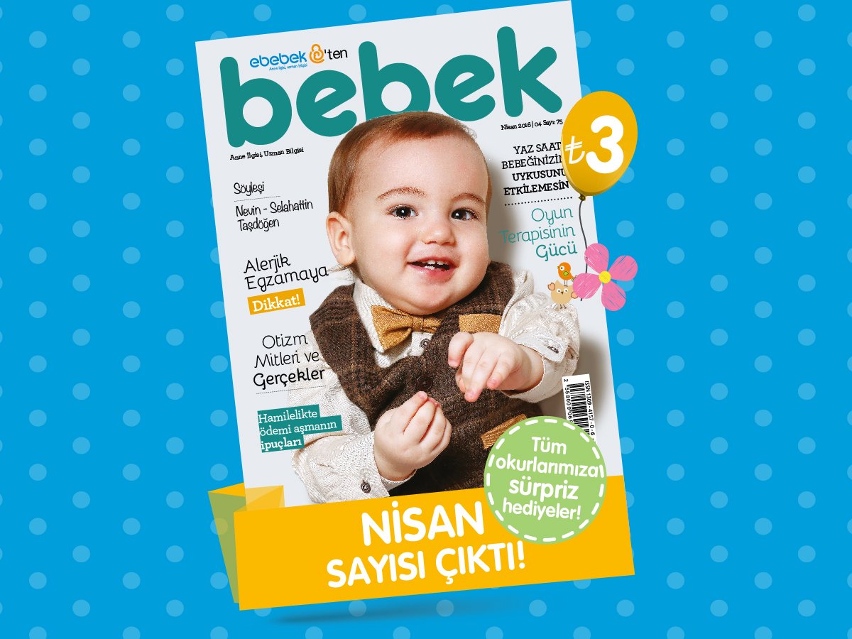bebekcom's tweet photo. ebebek'ten Bebek dergisi Nisan sayısı çıktı! https://t.co/6XrYLQIwAY