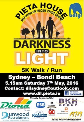 DILSydney's tweet photo. Our DIL Sydney poster is here! See you all on the 7th May at #bondiBeach #SuicidePrevention https://t.co/2bPqcuPYv5