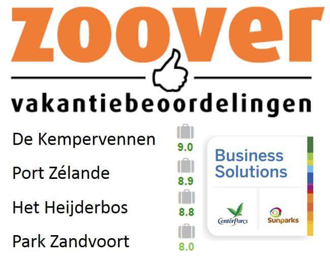 Fantastisch die beoordelingen van onze zakelijke gasten! Laat u uw recensie ook achter over één van onze parken?