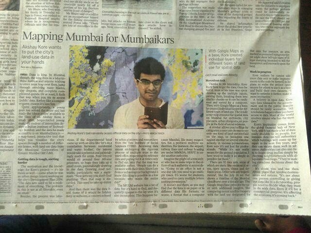 akshaykore's tweet photo. Featured in today's #thehindu 
@mumbaidata @TheHindu https://t.co/kzBgwCNNjV
