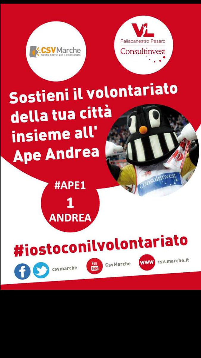CsvMarche's tweet photo. Anche @ANDREALUCCHETTA sostiene il #CsvMarche e il #volontariato marchigiano
#iostoconilvolontariato https://t.co/Tyxykrxosb