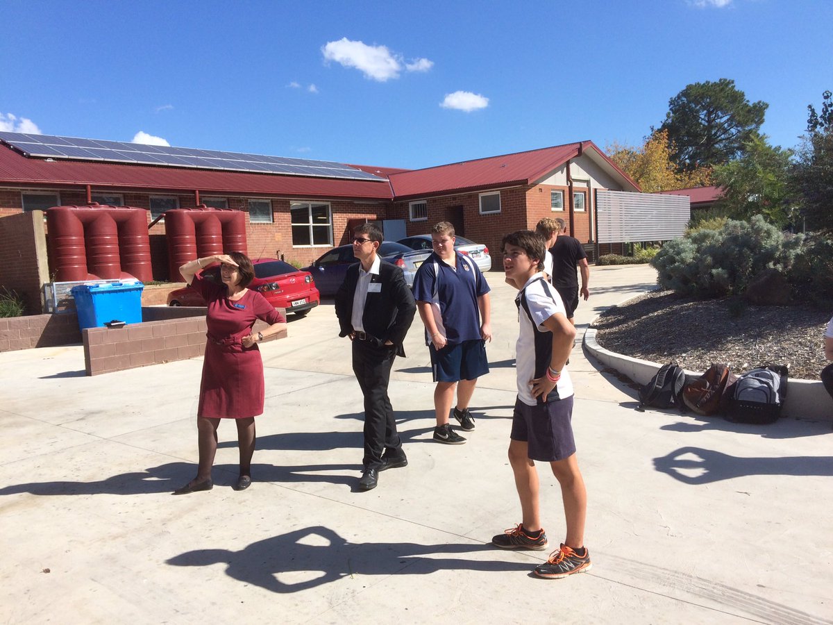 YassHighSchool's tweet photo. Thanks to @rotary #Yass via #ScottBourke & @tootsienotagallery for an afternoon tea celebrating #YHSRebuild new sign https://t.co/VovgK9sVyk