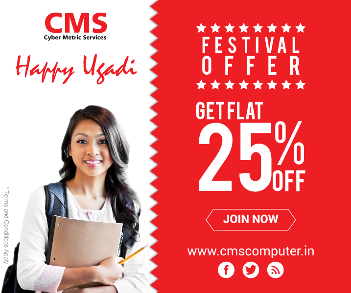 Java_trainings's tweet image. Happy Ugadi
Celebrate This Ugadi With Exciting Offers From Cyber Metric Services.
#javatraining #javaj2eetraining