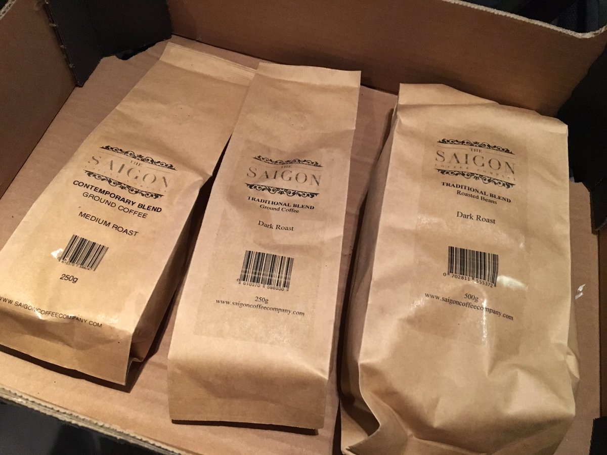 Coffee orders going out to #Exeter #Hove #Manchester #London. #Vietnamese #drip #coffee :))