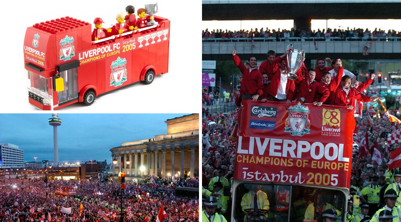 Liverpool FC Champions League 2005 Lego Bus 