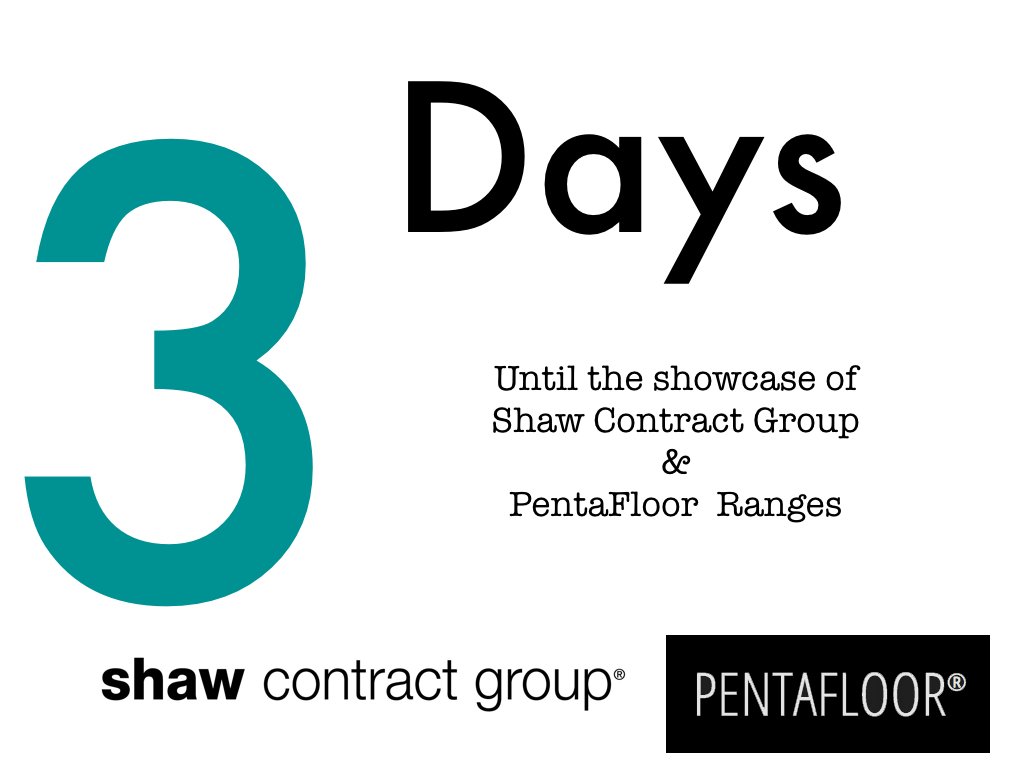 pentafloor's tweet photo. 3 Days to go until @ShawContract @pentafloor Showcase tasteful ranges that will make your #decor #tastebuds dance! https://t.co/kkH90I0lvo