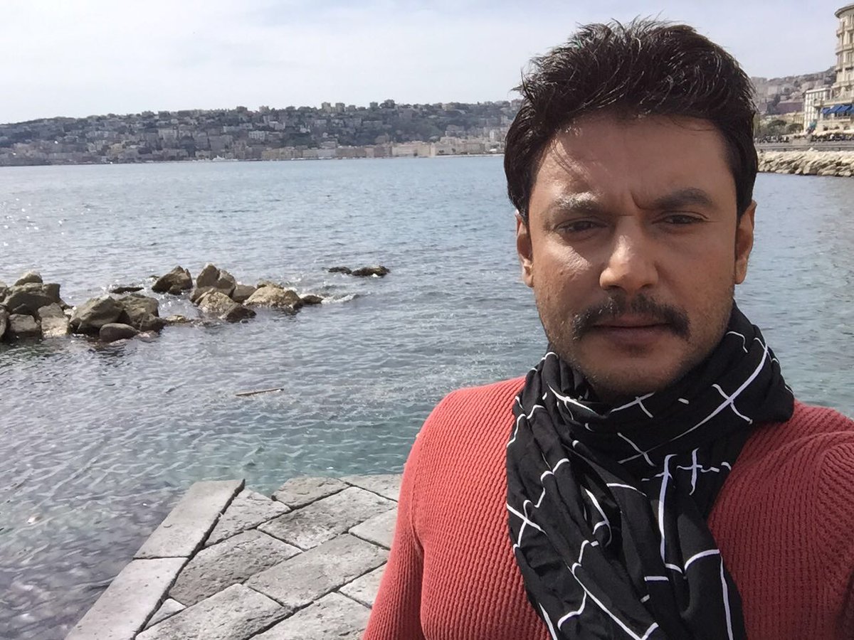 dasadarshan's tweet photo. In Love with #Italy and enjoying shooting for #JagguDada https://t.co/2SnmYmq5j7