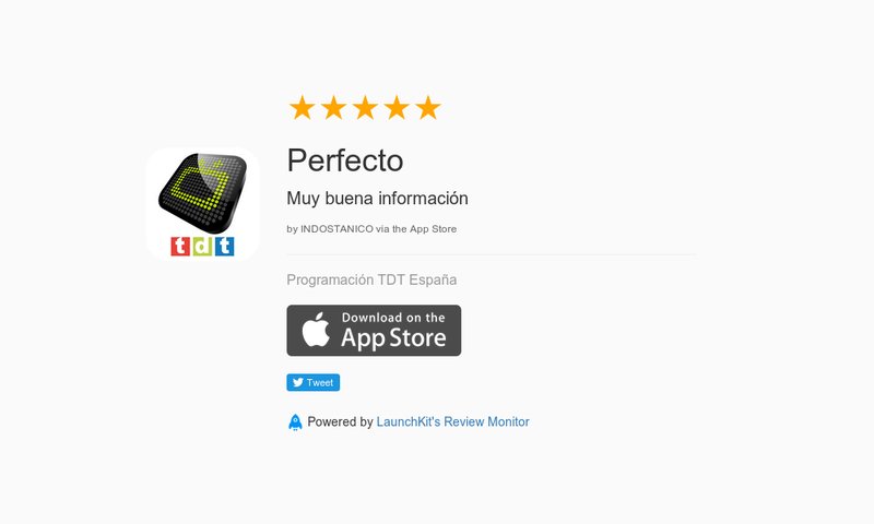 programaciontdt's tweet image. 5 Star Review: &quot;Perfecto: Muy buena información&quot; launchkit.io/reviews/lfSMjG…