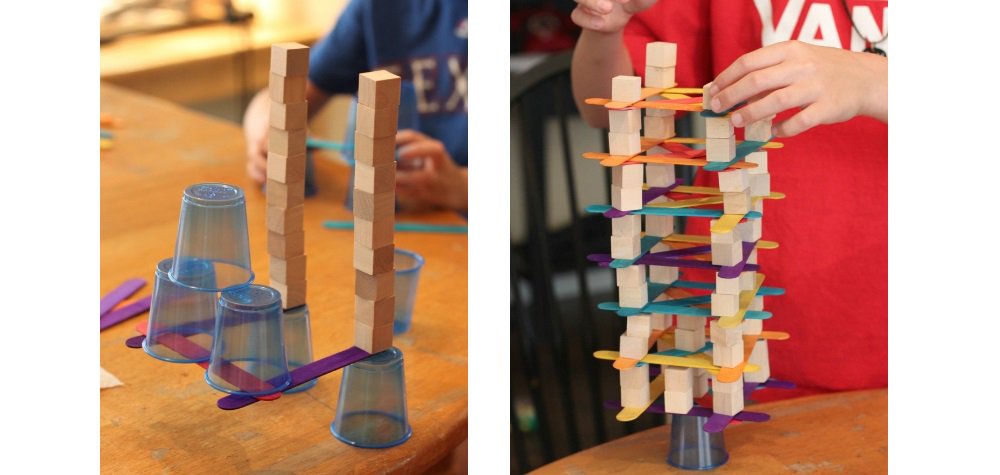 Leuke uitdagende opdrachten met materialen uit de bouwhoek. Prikkelt het ruimtelijk inzicht! gespotvoorjou.nl/4-bouwuitdagin…