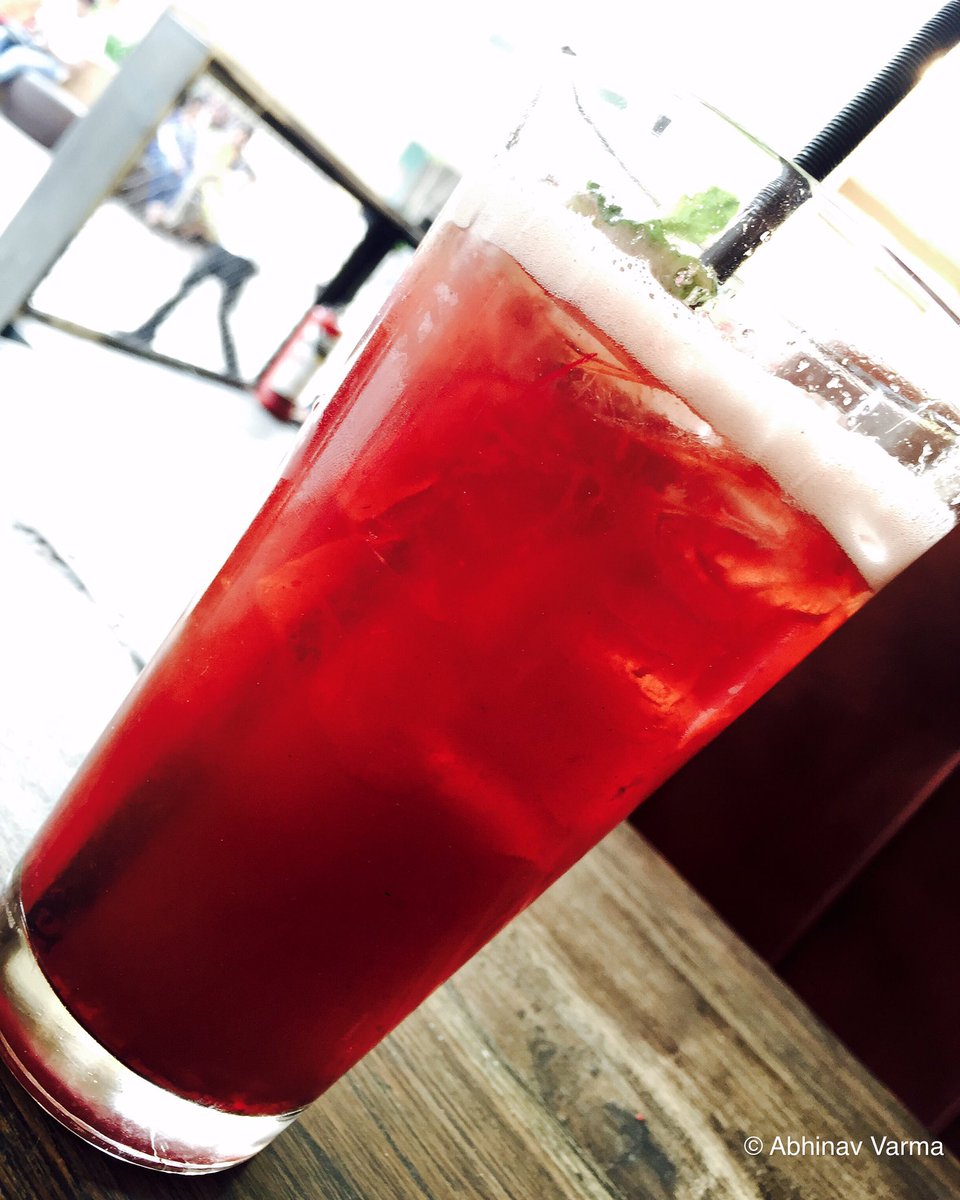 #StrawberryIceTea #Mocktail at #WhitefieldSocial #Bangalore #PlateToPlease #Social #Beverage @SocialOffline