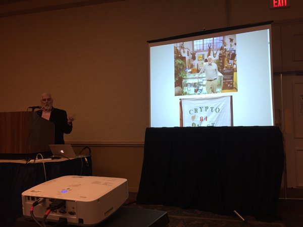 CryptoLoren's tweet photo. Our thanks to host @Technostalgia1 @NEarchivists #NEAsp16 who filled #s201 to the limit of 70 attendees for crypto. https://t.co/kHwEjOobuv